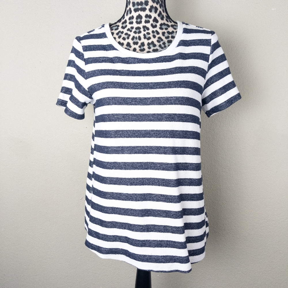 Sanctuary Striped Split Back Top